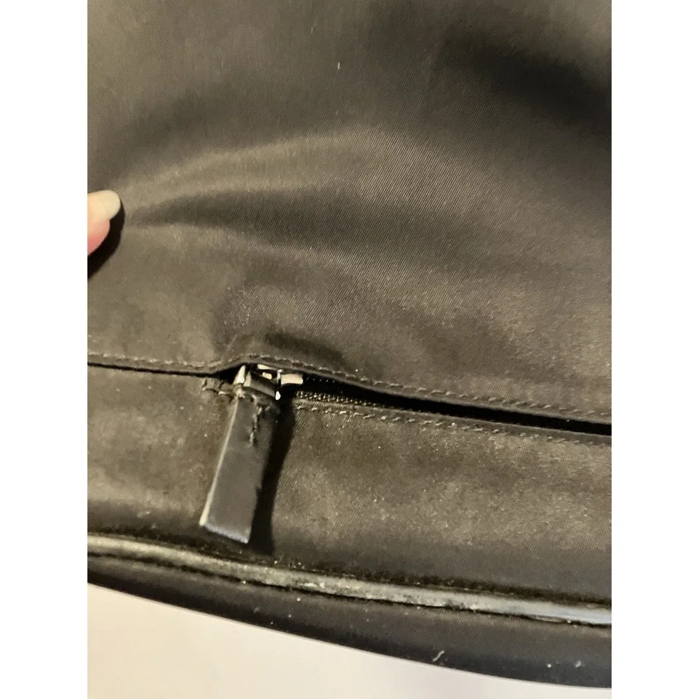 Tumi Slim Briefcase Laptop Bag Black Ballistic Nylon‎ Shoulder Strap Organizer